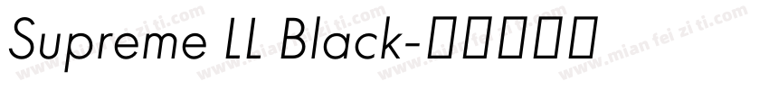 Supreme LL Black字体转换